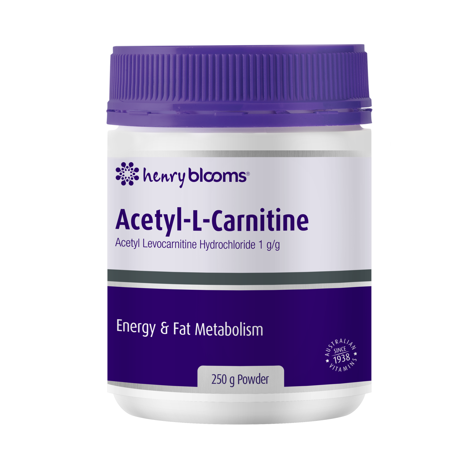 Acetyl L-Carnitine 250 g Powder – Henry Blooms