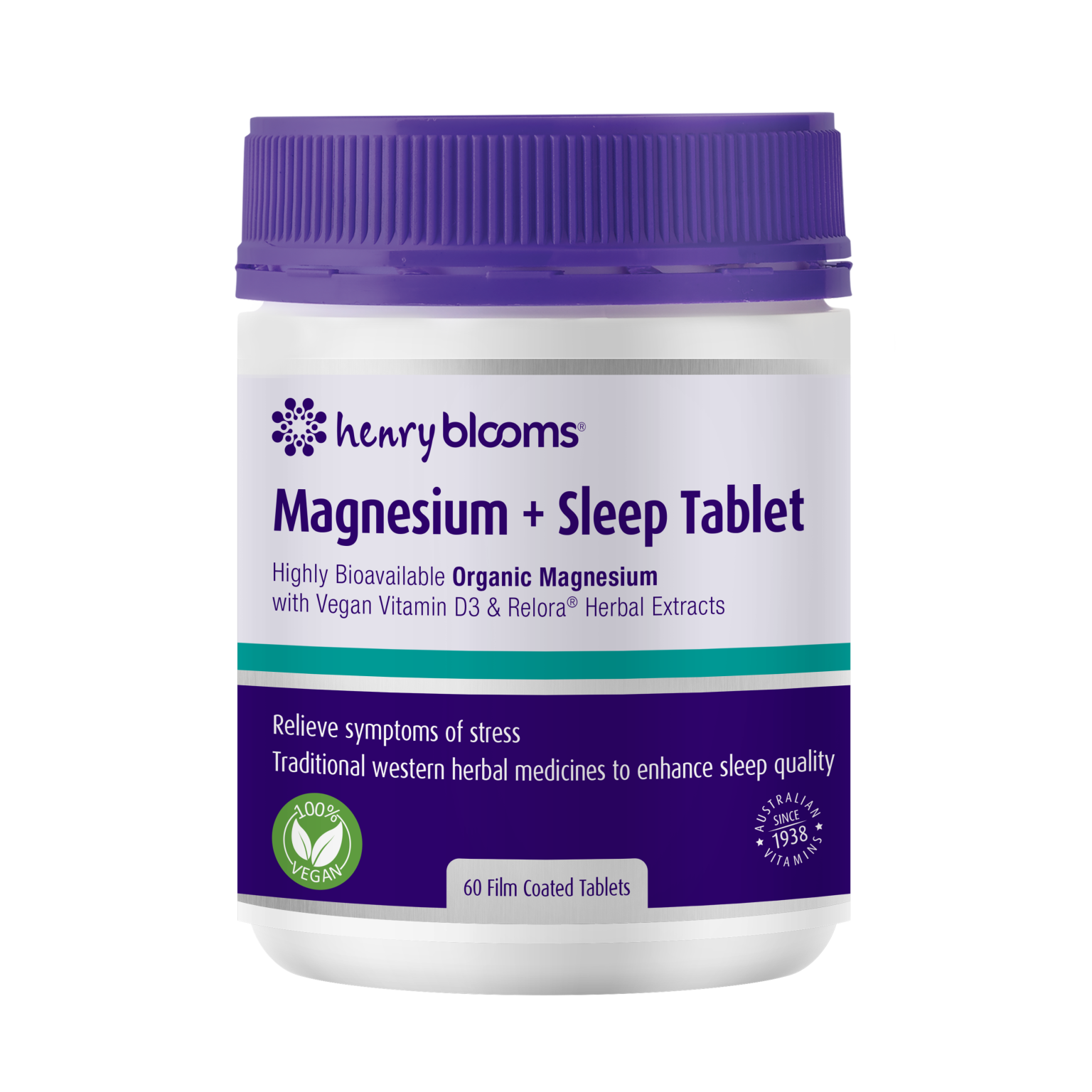 Magnesium+sleep 60 Film Coated Tablets Henry Blooms