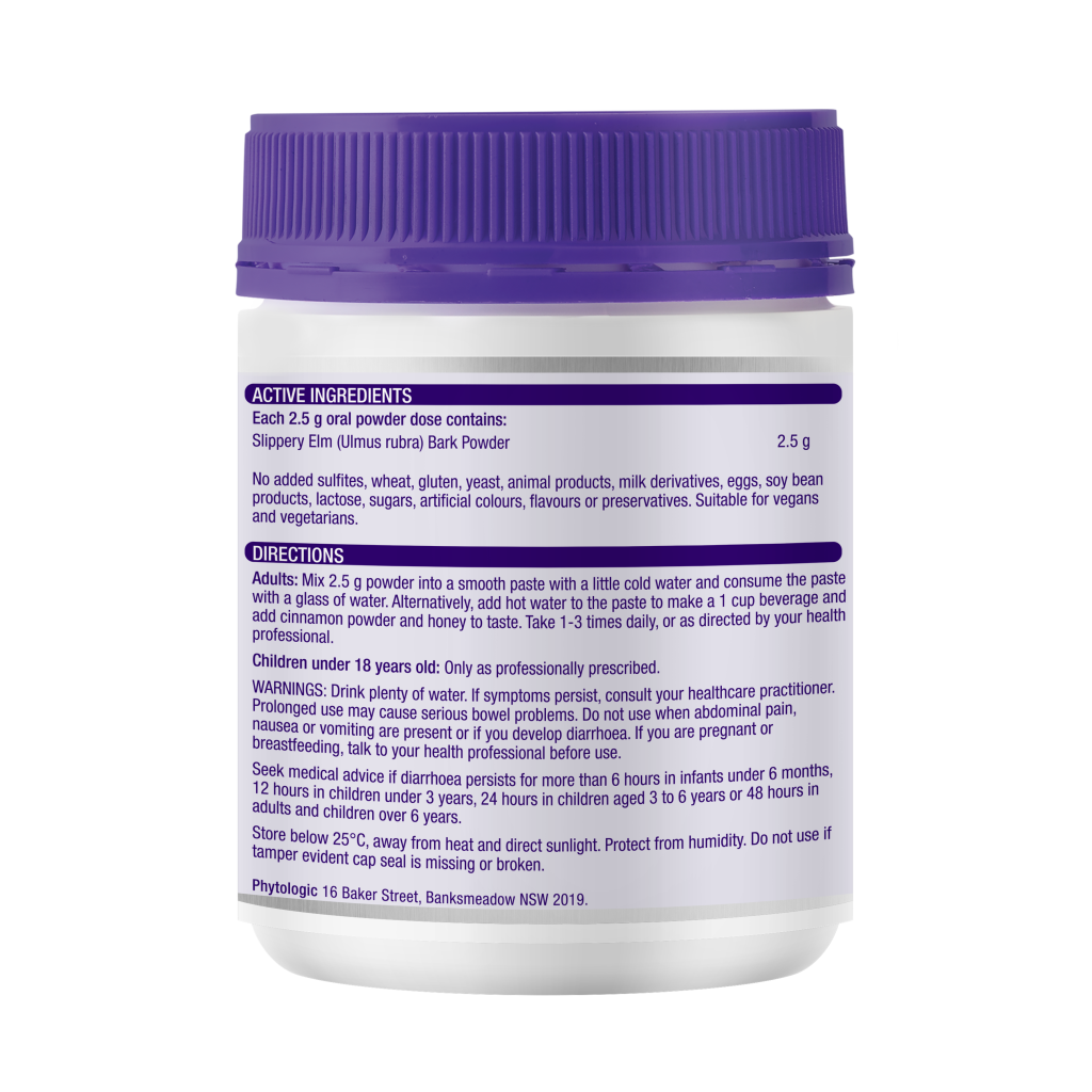 Slippery Elm Bark 125g Powder – Henry Blooms